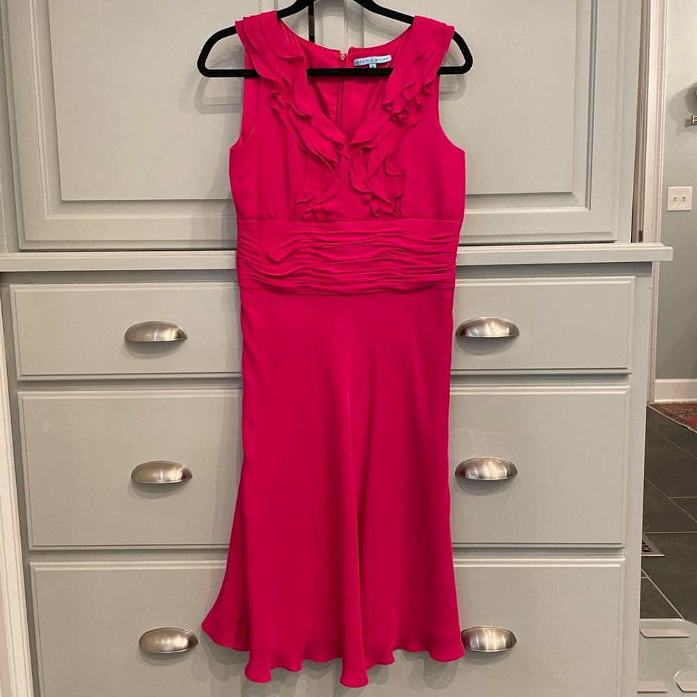 ANTONIO MELANI 100% Silk Dress Cocktail Party Size 8